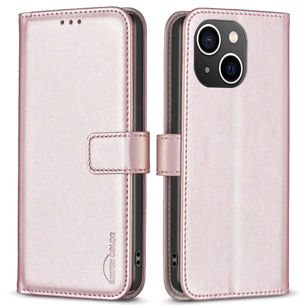 BINFEN COLOR BF17 For iPhone 13 14 Anti-Scratch Wallet Leather Phone Cover Stand Magnetic Closure Phone Case BINFEN COLOR BF17 For iPhone 13 14 Anti-Scratch Wallet Leather Phone Cover Stand Magnetic Closure Phone Case